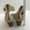 UGG Keilsohlen Sandalen Damen 23 Beige Leder Absatzschuhe(GEBRAUCHT)