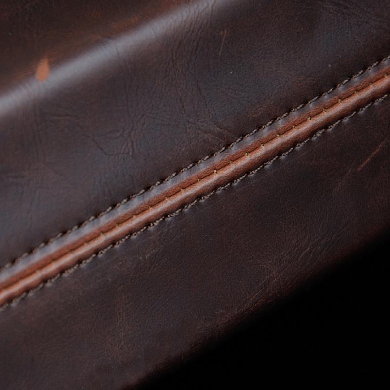 The New Korean Version of The Men's Crazy Horse Leather Shoulder Bag Leisure Travel Retro Large-capacity Men's Bag Shoulder Crossbody Bags