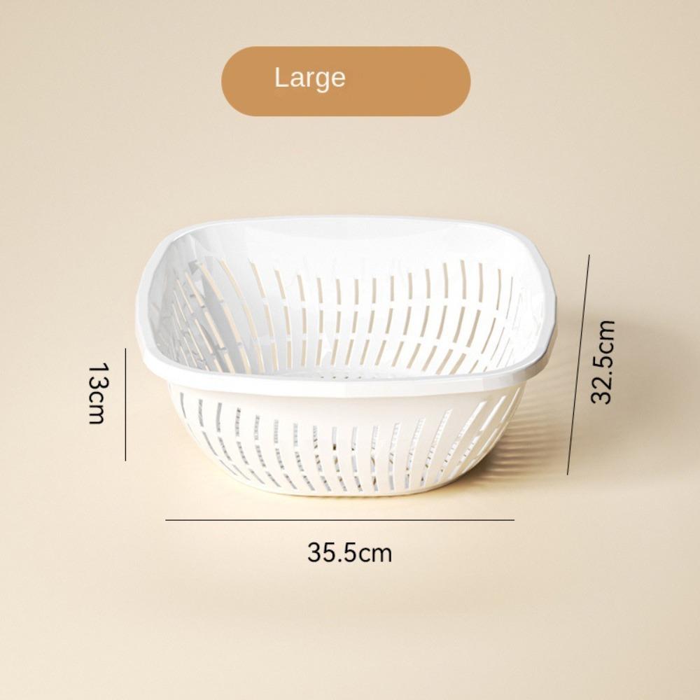 

Двухслойный сетчатый дуршлаг Легко моющийся Дуршлаг для риса Новый Съемный Дуршлаг Кухня B