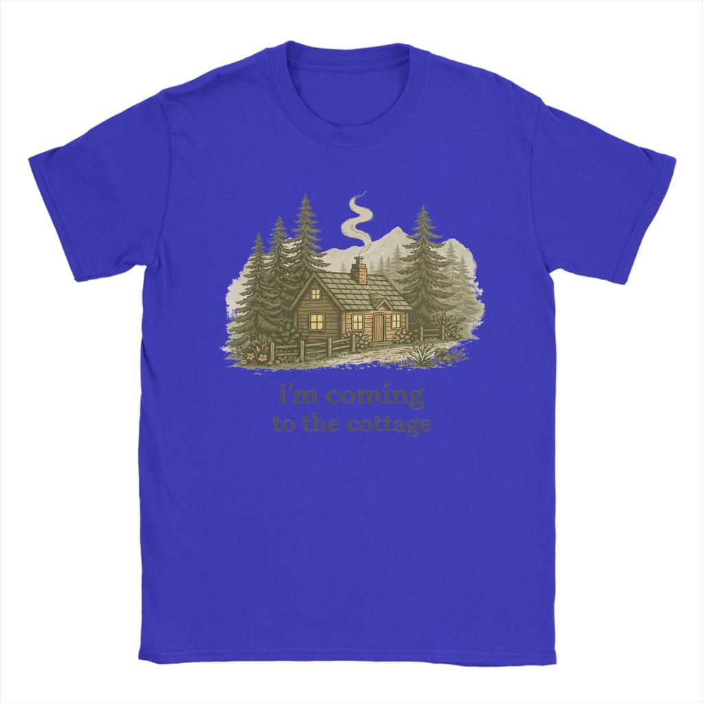 Im Coming To The Cottage Cozy Minimal TShirt Summer Pure Cotton TShirts For Unisexs Casual Tshirt Short Sleeve Vintage Tops