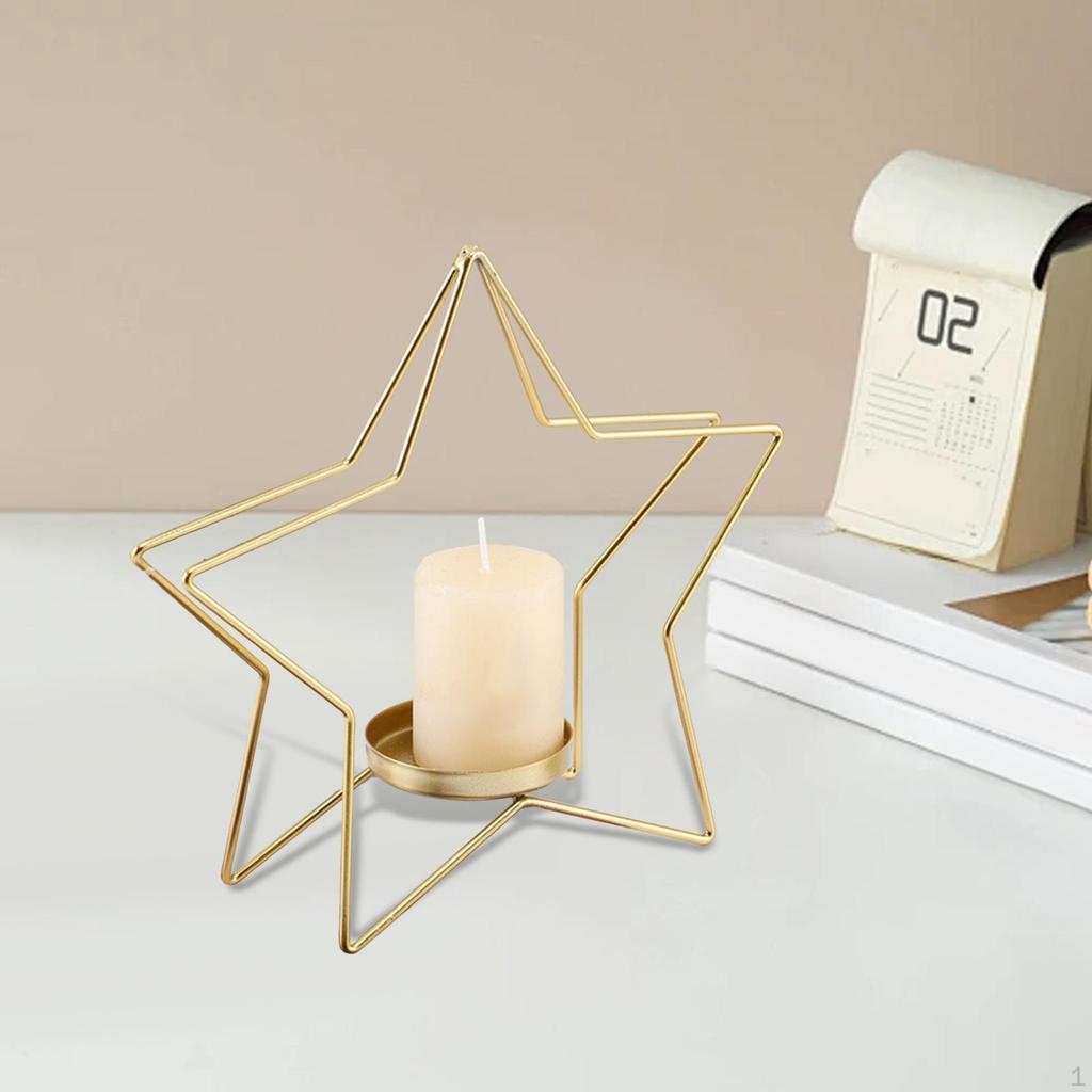Hohl Metall Kerzenhalter Stehen Dekorative Leuchter Tabletop Ornament für Hochzeit