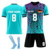 Personalised Shirts Kit Mens Girls With Name Number Custom Football Jerseys For Boys Training Suit