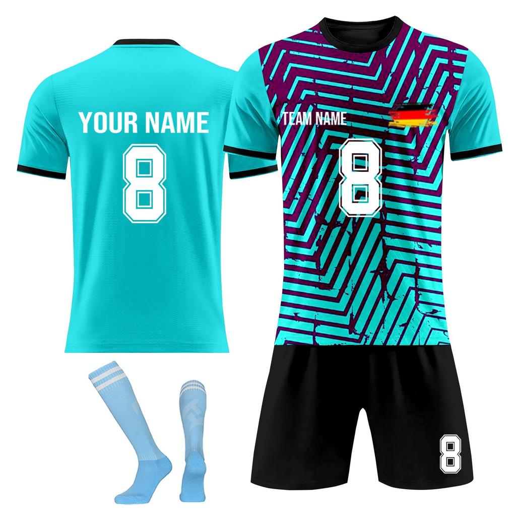Personalised Shirts Kit Mens Girls With Name Number Custom Football Jerseys For Boys Training Suit