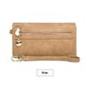Retro Damen Langbörse Große Kapazität Doppelfach Multi-Kartenfach Geldbörse Mode Multifunktionale Doppeltaschen-Handtasche