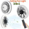 2-in-1 Drei-Geschwindigkeits-Modus LED-Ventilatorleuchte mit Fernbedienung Licht Deckenventilator Beleuchtungsbasis für Zuhause Schlafzimmer Licht Ventilator Decke