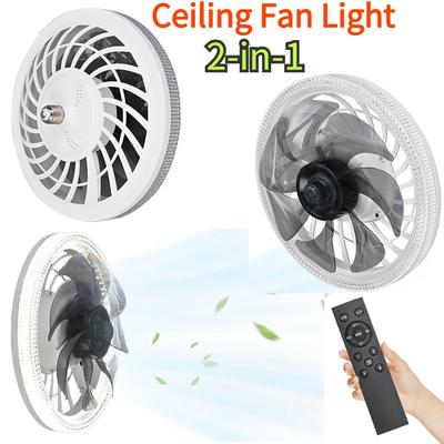2-in-1 Drei-Geschwindigkeits-Modus LED-Ventilatorleuchte mit Fernbedienung Licht Deckenventilator Beleuchtungsbasis für Zuhause Schlafzimmer Licht Ventilator Decke