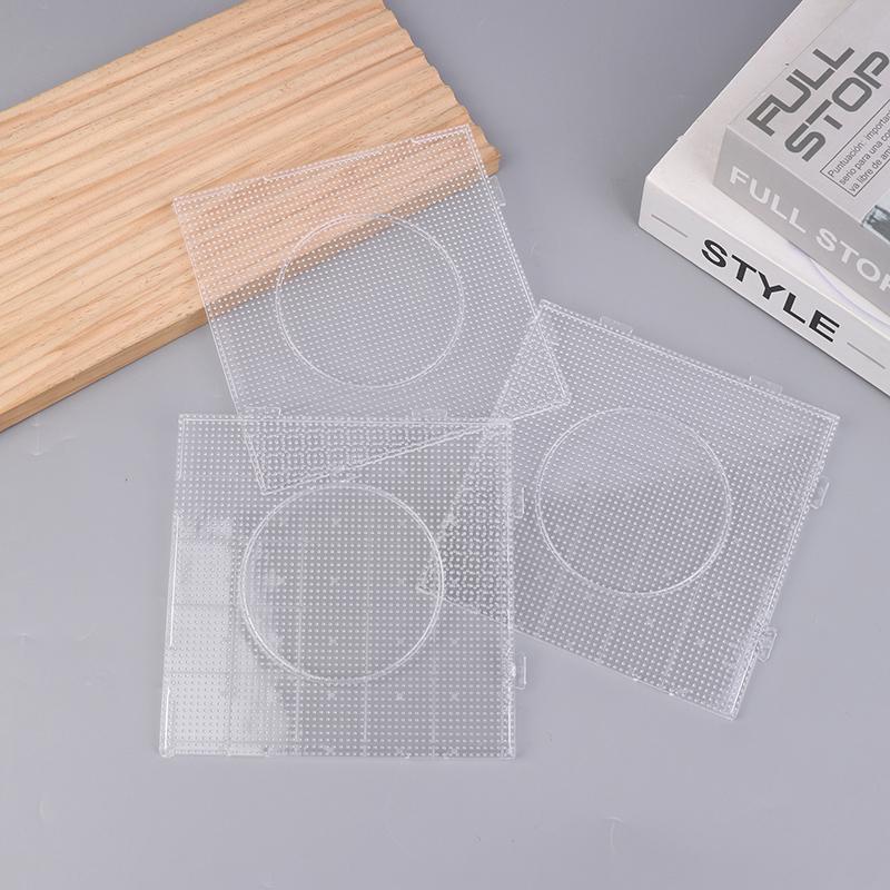 4Pcs 2.6Mm Beads Pegboards Board For Perler Tool Fuse Beads Square Jigsaw Puzzle Template Children Educational Toys Diy