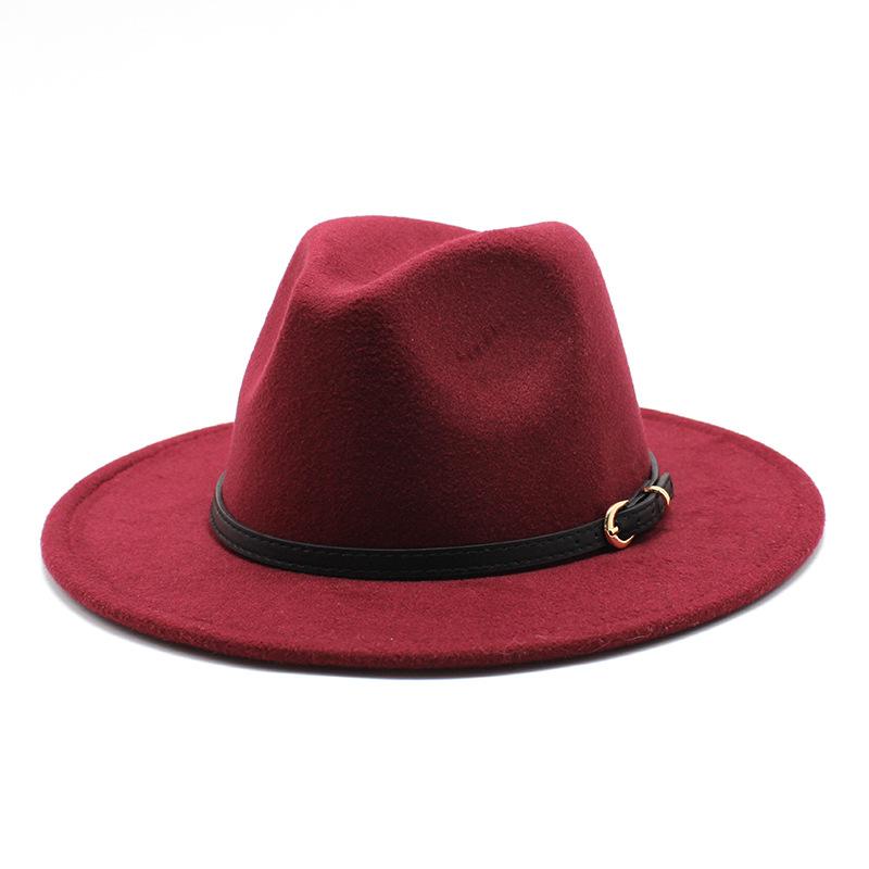 Jazz Hat Season British Retro Top Hat Men'S And Women'S Woolen Hats