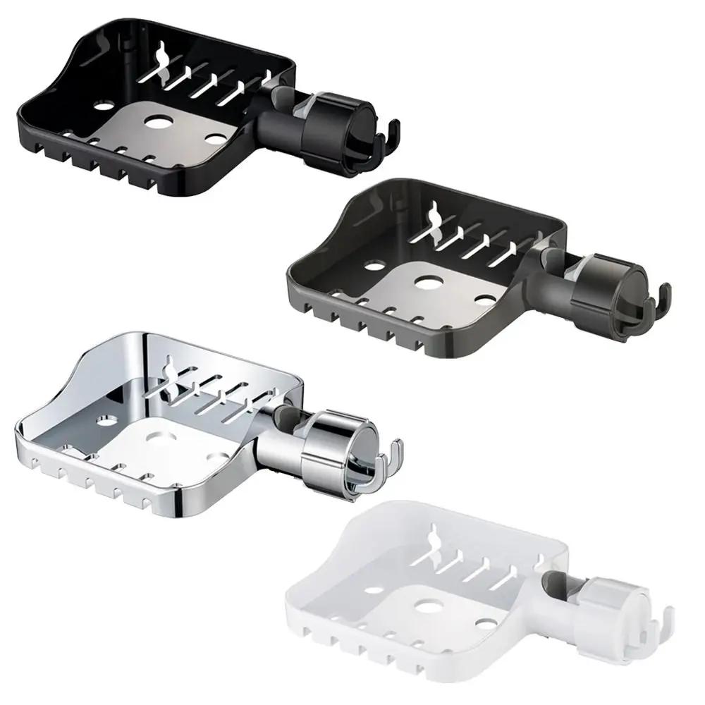 Portable Plastic Shower Rod Holder with Hook Adjustable Lift Rod Storage Rack Shampoo Stand Shelf Bathroom Accessories