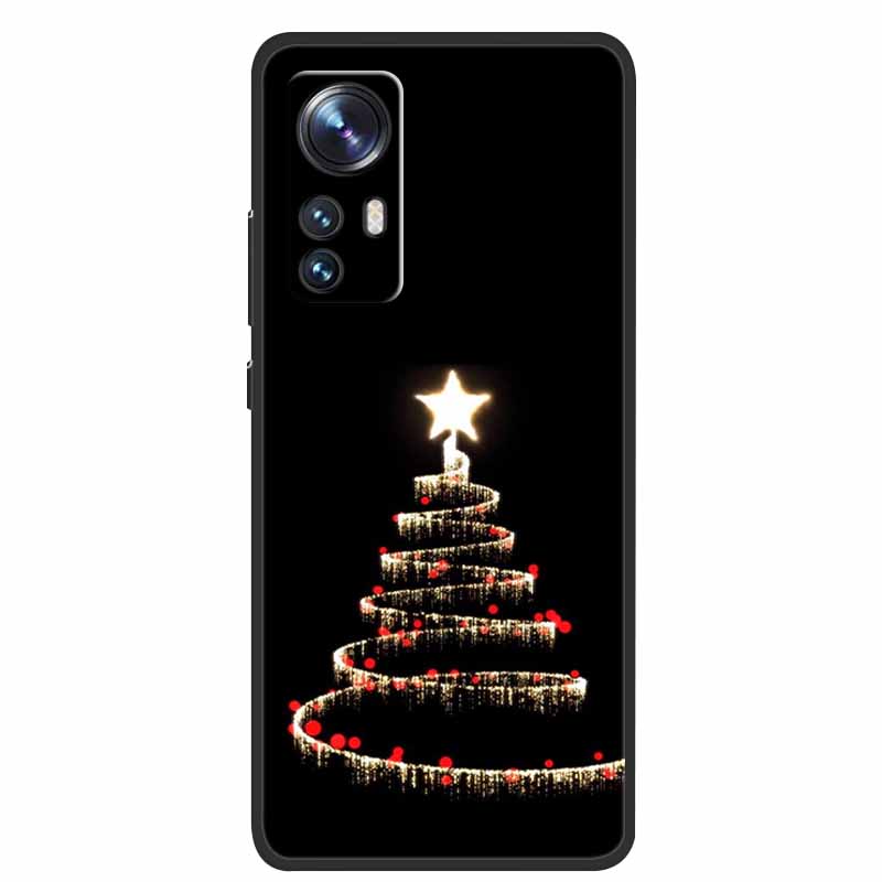 Christmas Cartoon Case For Xiaomi 12 Pro Case for Xiaomi Mi 12 Lite 12X 12S Ultra Silicone Soft TPU Cover for Xiaomi 12X Case