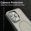 Luxury Metal Camera Ring Protection For Magsafe Case for iPhone 16 16E 15 14 Plus 13 12 11 Pro Max Matte Shockproof Bumper Cover
