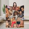 Warm Soft Blanket Picnic Margot Robbie Bedding Throws Funny Bedspread For Bedroom