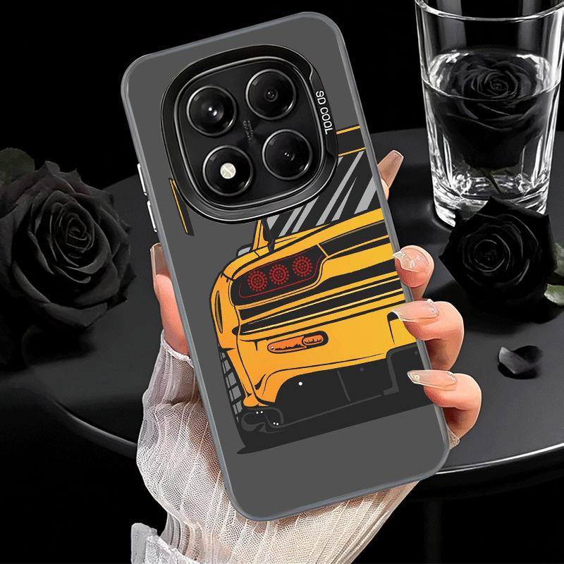 JDM Sports Cars Minimalist Design Shockproof Phone Case for Xiaomi Redmi Note 15 14 13 12 Pro Plus 11 11S 11T 5G Cover Anti Fall