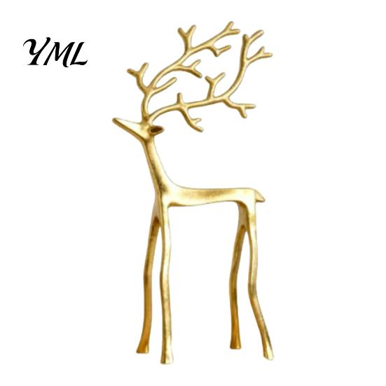 Elegante Saisonale Ornamente Weihnachts-Rentier-Statue, Kleine Hirsch-Skulptur Figur, Moderne Einzigartige Geschenke Feiertagsdekoration für Tischplatte, Kaminsims,