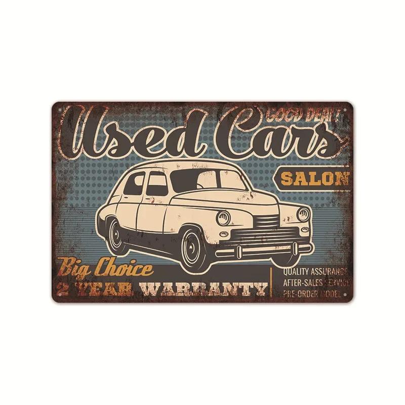Garage Car Signs Vintage Metal Tin Sign Decor Repairing Car Tools Decorative Wall Plate Iron Crafts Tinplate Poster Rust Plaq