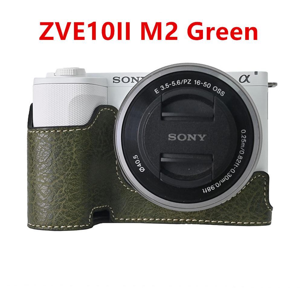 Camera Half Case for Sony A6700 A6400 A6300 A6100 A6000 ZVE10 ZVE10II ZVE10M2 A7R5 A7CII A7C2 Bottom Opening Cover PU Leather