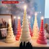 Spiral Christmas Tree Scented Candle Mold DIY Handmade Aroma Diffuser Stone Ornament Craft