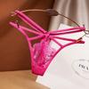European and American Sexy Thong Women's Lace Sultry Hot Low-rise T Pants Ins Hollow Trend Cross Panties Women 2252