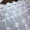 1m X 45cm White Cotton Embroidery Lace Fabric for Sewing, Garment, Dress, Bra, Underwear