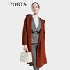 PORTS Women's Wool Blend Hooded Coat