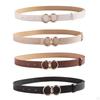 PU Leather Belt for Women, Female Pants Accessories, Casual Waist Belt, Snap Buckle, Skirts,