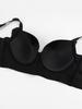 Nahtloser Bügel-Push-up-Form-Sport-BH mit tiefem V-Rücken