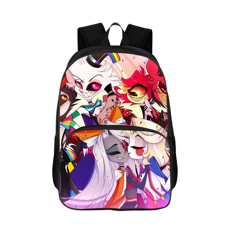 Hazbin Hotel Kids Backpacks Boys Girls Student Birthday Gift Child School Bags Large Capacity Camping Durable Rucksack