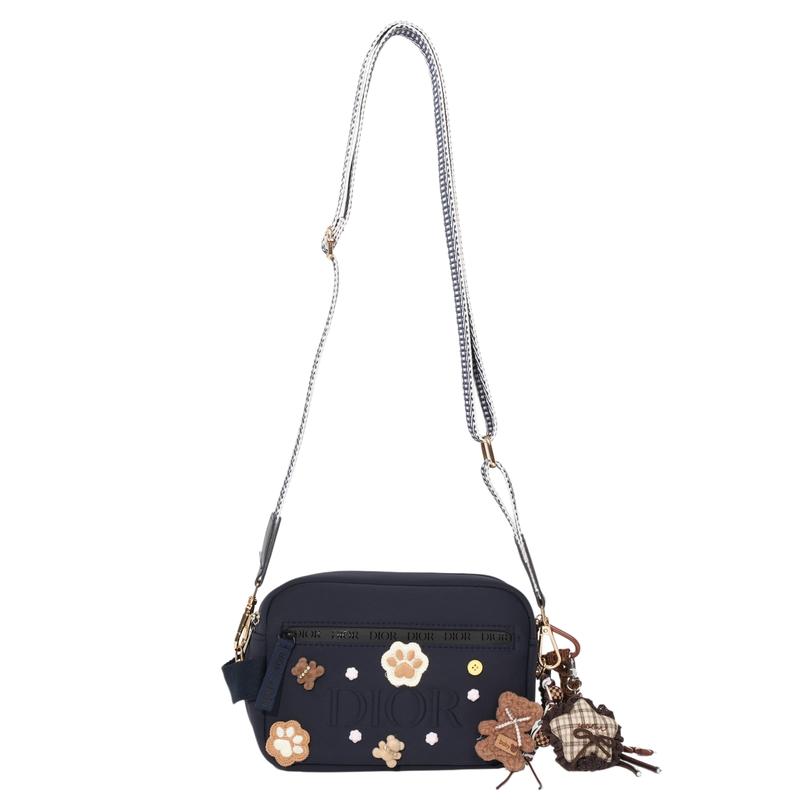 

DIOR [Customized Cosmetic Bag] Bear Claw Star Trail Classic Versatile Childlike Fashion Trendy Cute Style Retro Storage Portable Polyester Fiber белый