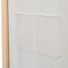VidaXL Cloison de séparation 3 panneaux Crème 120x170x4 cm Tissu