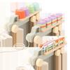 Drewniana zabawka Montessori Zestaw geometryczny Kolumny Zabawki edukacyjne dla niemowląt Przyczepa Zabawki edukacyjne dla dzieci do parowania kształtów poznawczych