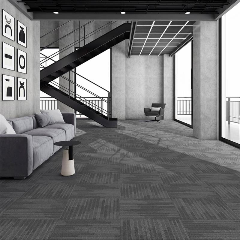 Thickened Commercial Office Carpet Tiles for Large Area Flooring