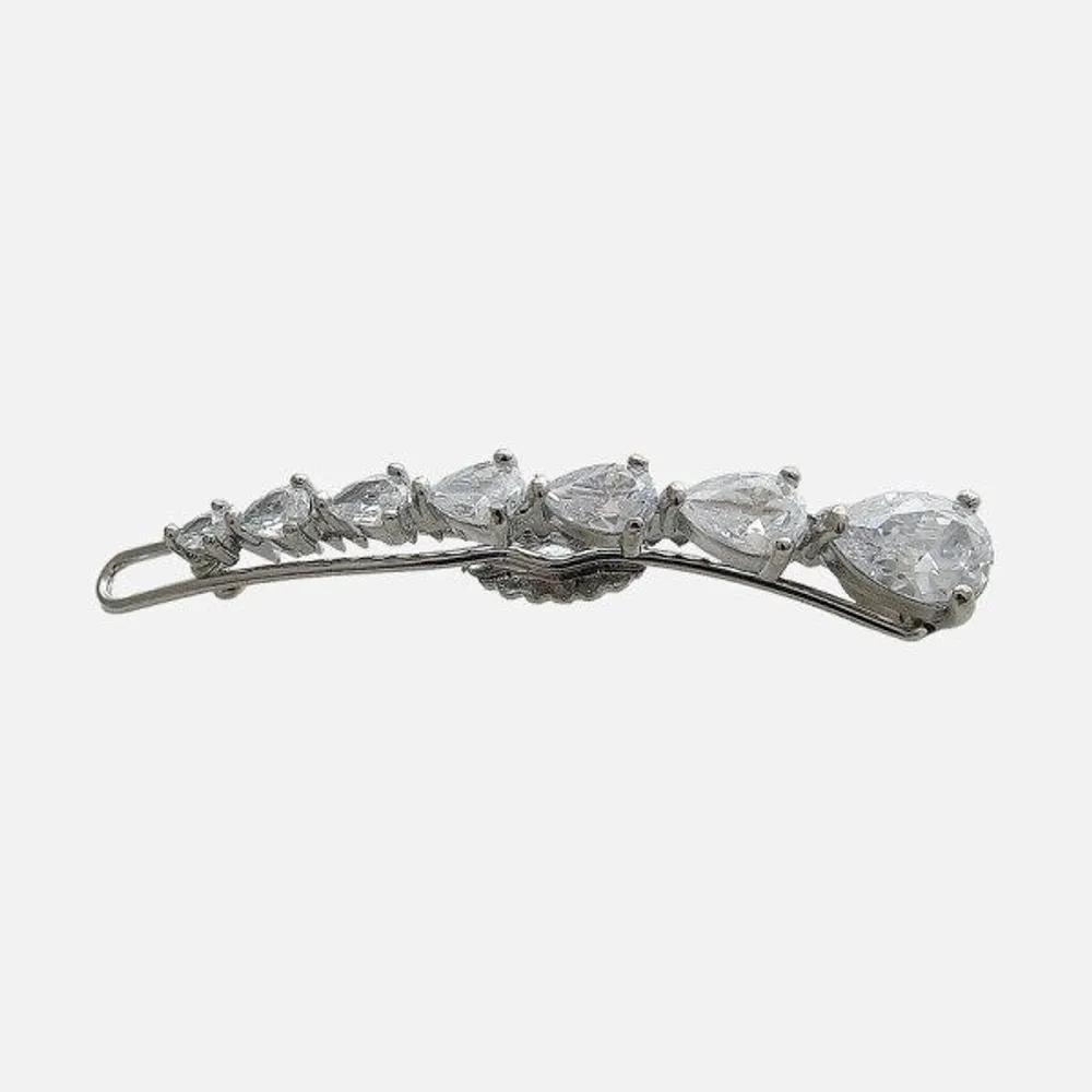 J Lauren Pear Cut Crescendo Cubic Hairpin H01416
