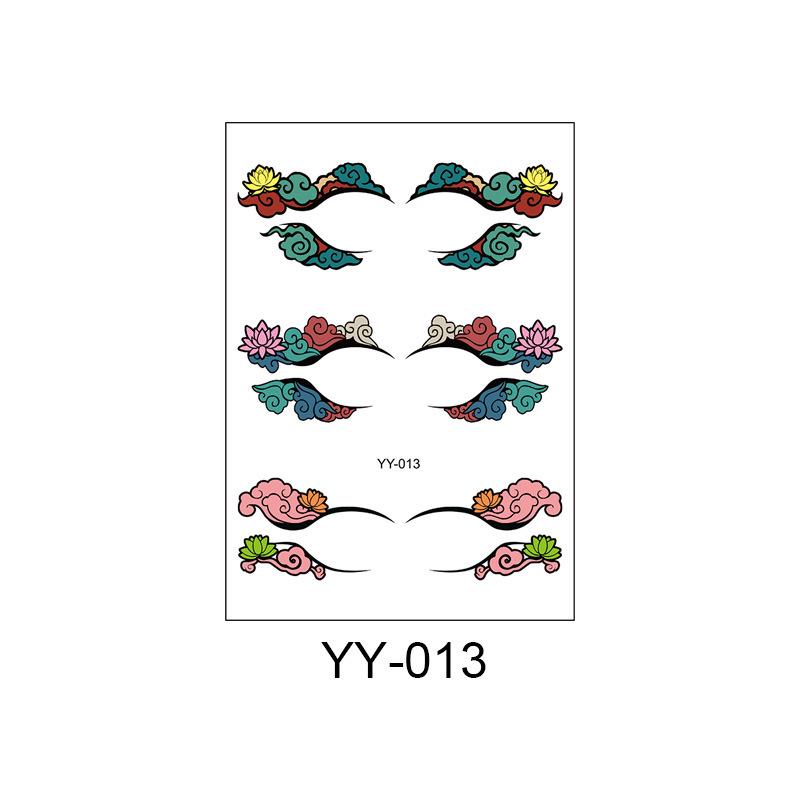 Waterproof Disposable Eyeshadow & Eyelash Tattoo Stickers - Sweatproof, Easy to Clean