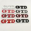 RUNTB1 3D Metal Front Grille GTD Logo Emblem Rear Trunk Badge Stickers For Volkswagen VW Golf 2 4 5 6 7 R MK2 MK3 MK4 Car Accessories