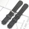 Resin Strap For Casio G-300 G-301B G-306X Watch Band G-350 Black Replacement Rubber Wristband