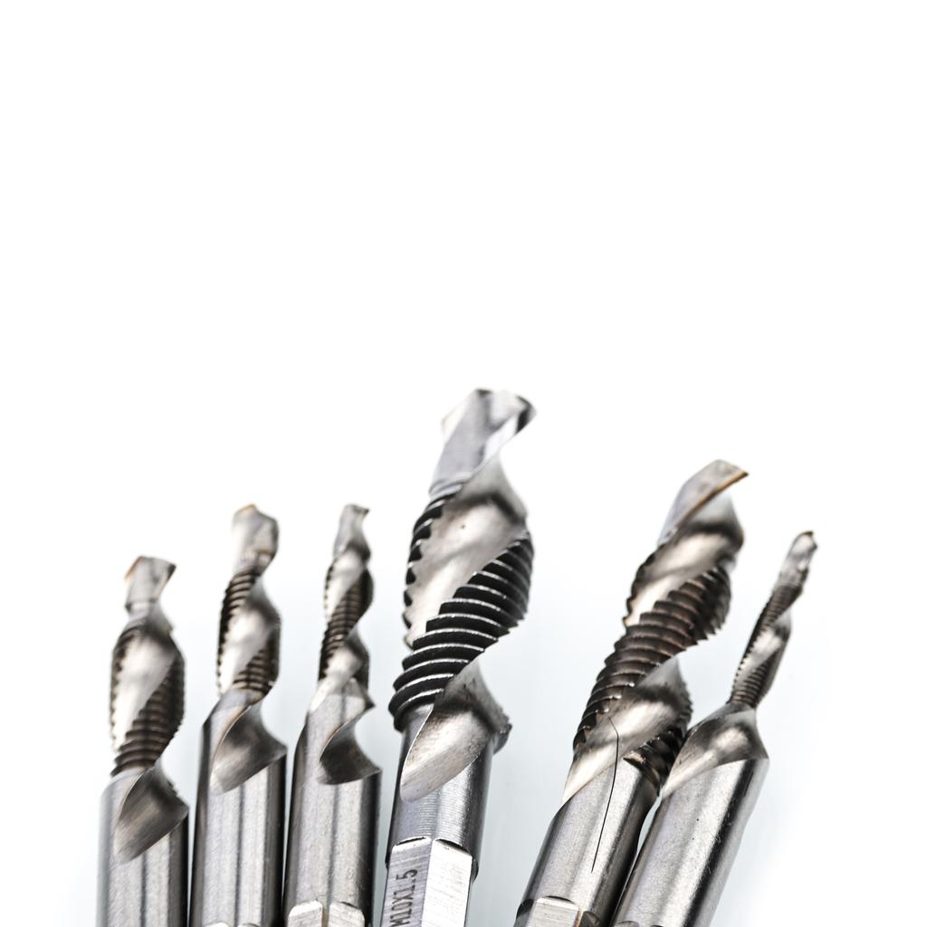 Set Of 6 Tapping Drills M3-M8 In A Silver Case