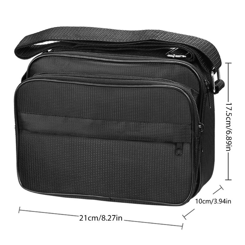 Efficient Storage Shoulder Tool Bag Spacious Canvas Storage Pouches with Shoulder Rope for Electricians and Carpenters