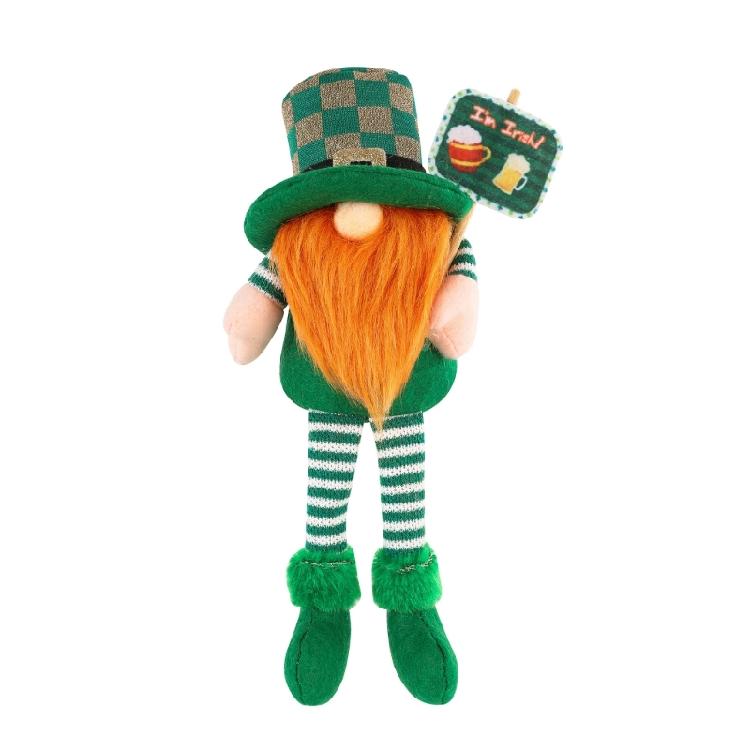 Irish Patrick's Day Gnomes Dwarfs Figurine Doll Toy Ornaments Table Display
