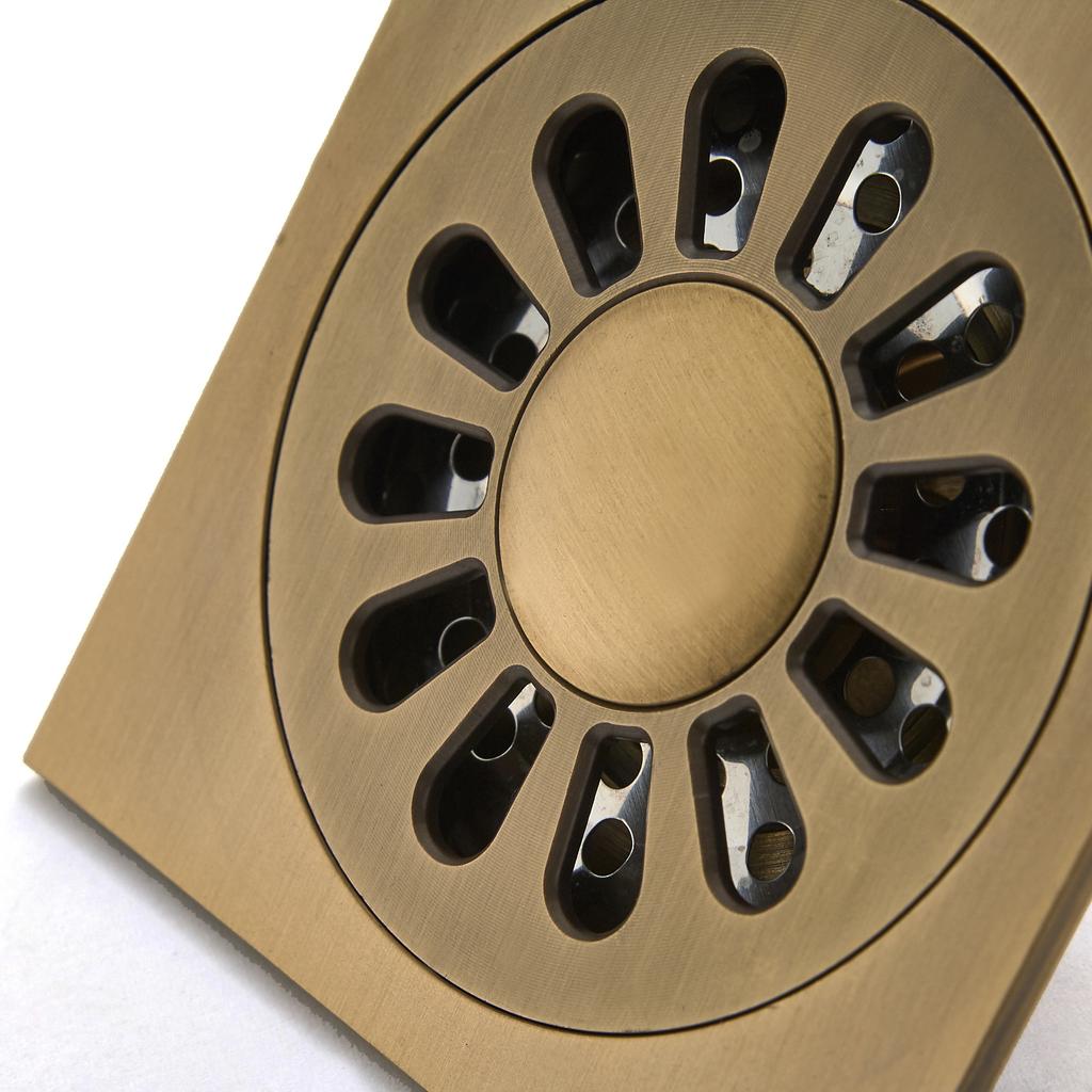 Bathroom Floor Shower Drain Square Stainless Steel Anti-odor Drain