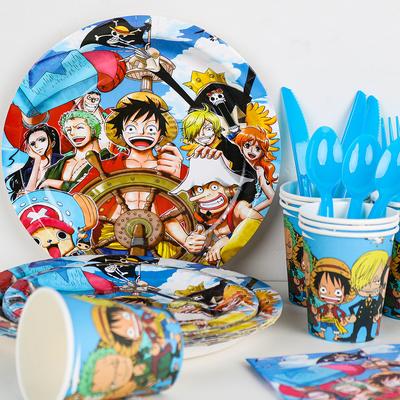 One Piece Anime Thema Geburtstag Dekoration Luftballon Banner Kuchen Dekorationen Party Foto Booth Requisiten Geschenke
