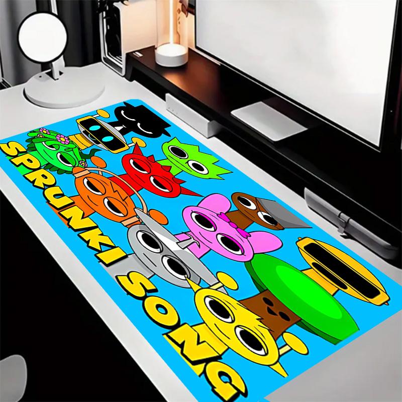 Sprunki Game Theme Premium Non-slip Mouse Pad with Stitched Edges,Durable Rubber Material,for Desktop & Gaming Great Gifts