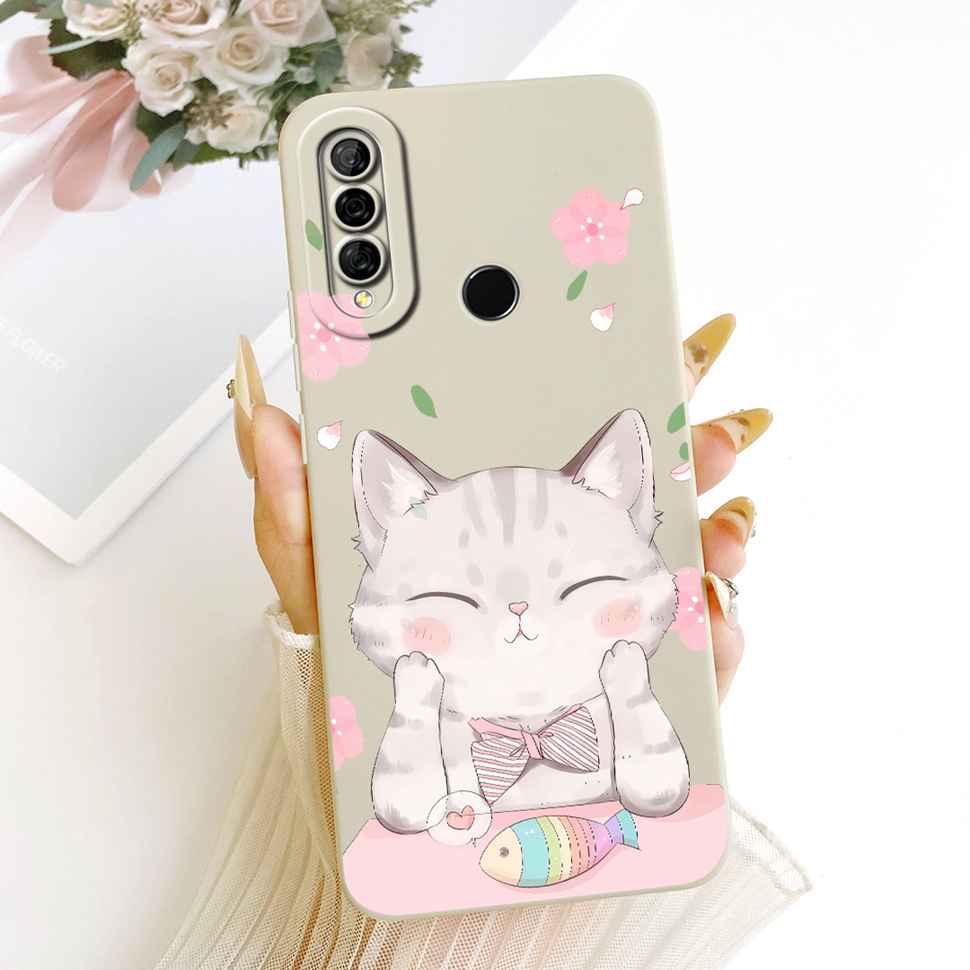 Honor 10i Silicone Phone Case Full Cover For Honor 20 lite 20lite Honor10i Protection Cute Cartoon Girl Design Protective Shell