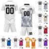 Short Sleeve Two Piece Sports Jersey Set with Geometric Print for Men and Youth Athletic Training Uniforms Teamwear