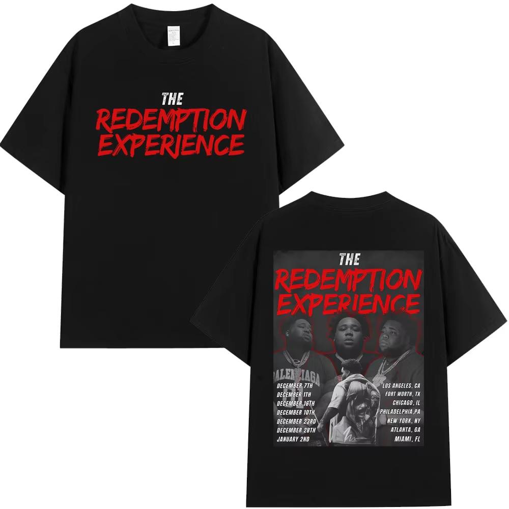 

Male Rapper Album Rod Wave Pattern Tshirt Hiphop Retro Cotton Short Sleeved Casual Loose Shirt 2026 Summer Street Wear Y2K M