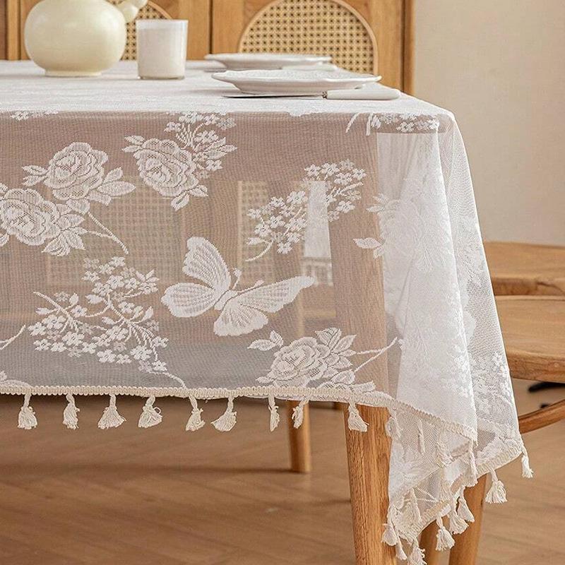 

1pc Linen Cotton Tablecloth Round Rectangular Table Cloth Waterproof Table Cover for Dining Coffee Table Kitchen Room Decor 60*60cm