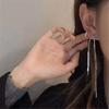Stylish Metal Bowknot Dangle Earrings Fashionable Wedding Party Ear Studs Accessories Fringe Ear Hooks Ornament for Girl
