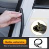 2pcs Car B pillar Sealing Strip Steel Bar Enhanced Door Edge Gap Dustproof and Sound Insulation for Sedan SUV