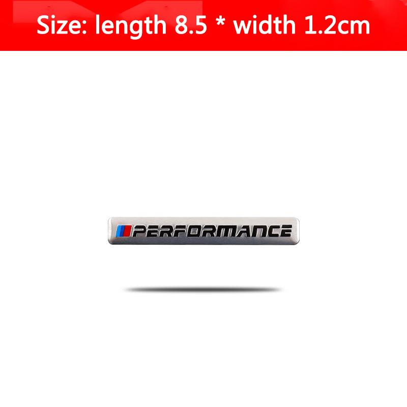 HINW3 3D Aluminum Car Styling Sticker Body Trunk Decoration Decal Emblem For BMW M Sports Performance E46 E90 E60 F20 X1 X2 X3 F10 F30