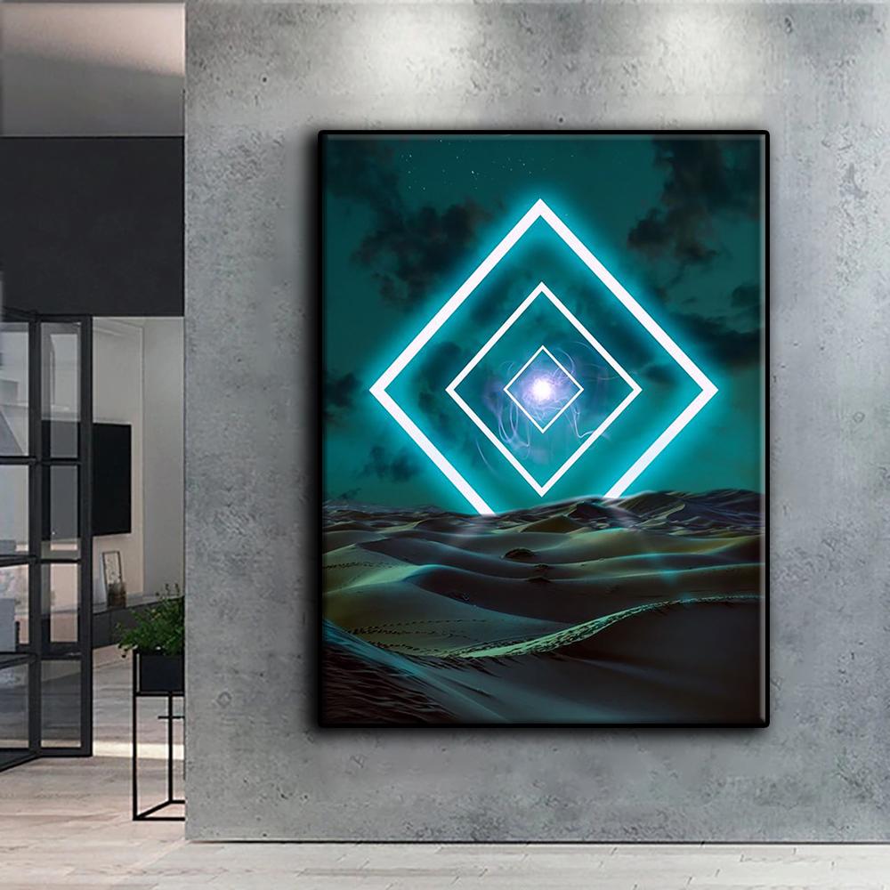 5D-Diamantmalerei zum Selbermachen, Kreuzstich, CyberPunk, geometrische Ästhetik, Diamantstickerei, Mosaik, Wandkunst, Heimdekoration