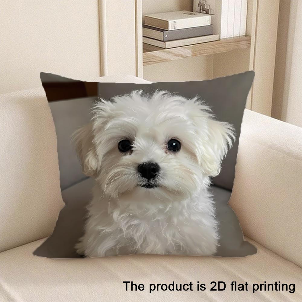 1pc Various 2D Flat-Printed Cushion Covers with Different Animal and Pattern Designs Sofa cushion cover home bedroom decoration